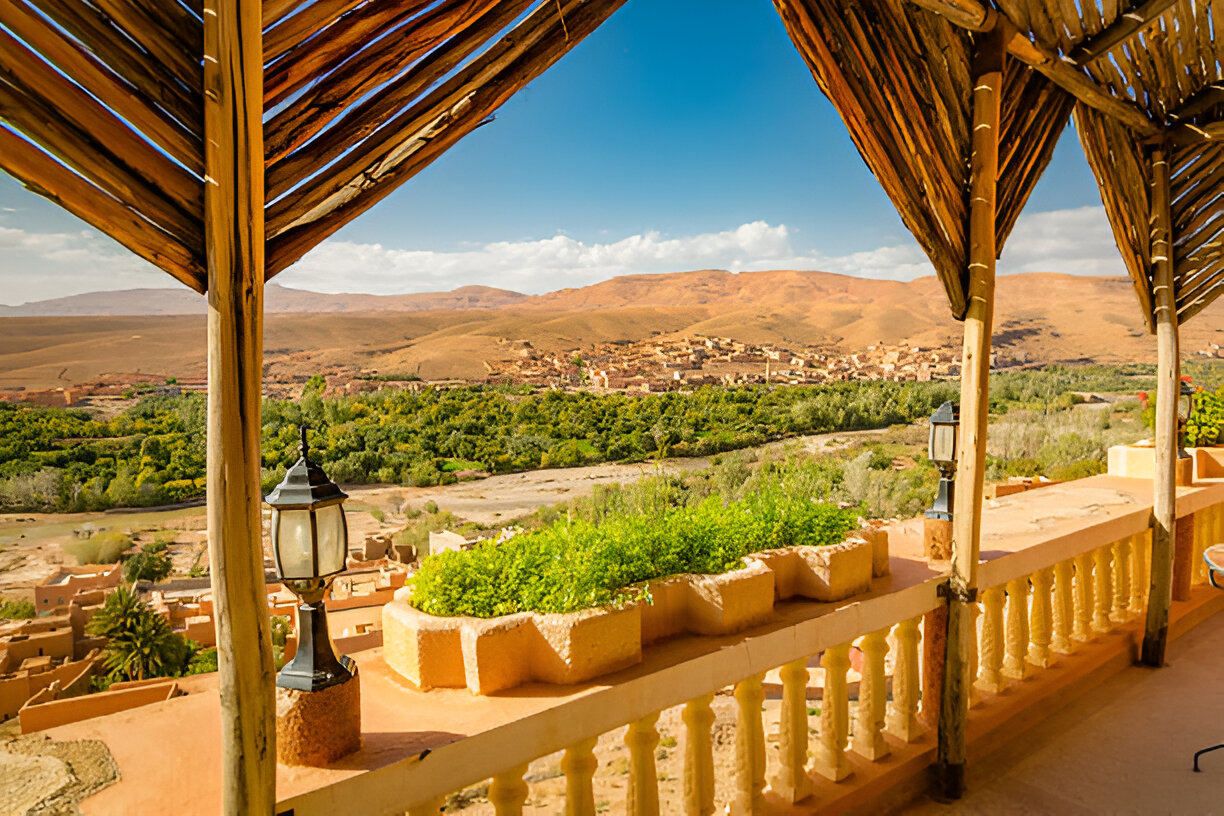 Berber camp in the desert