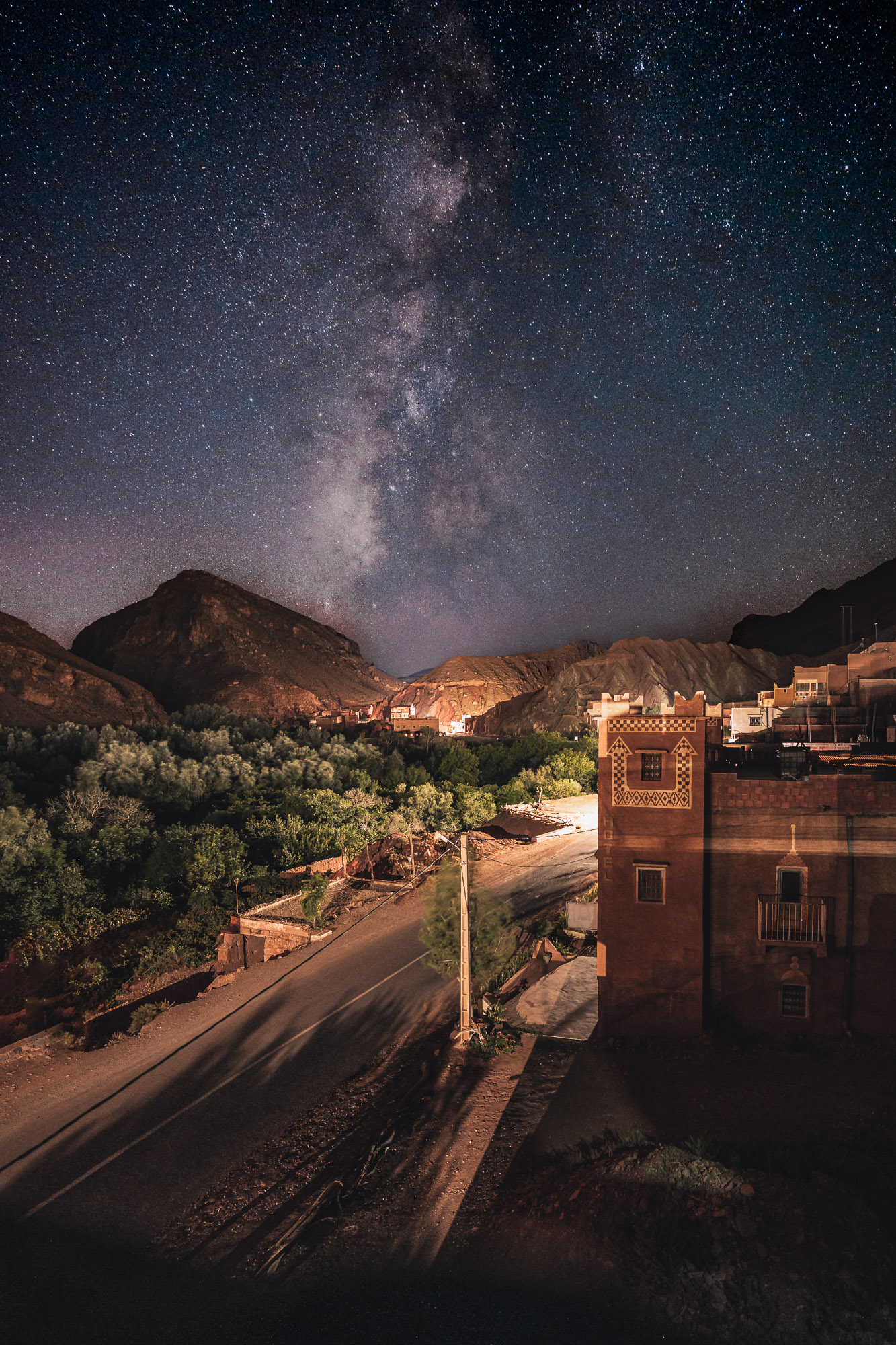 Berber camp in the desert
