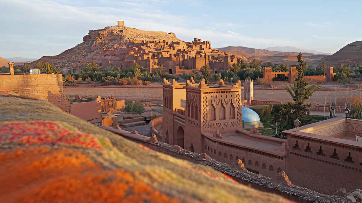 Berber camp in the desert